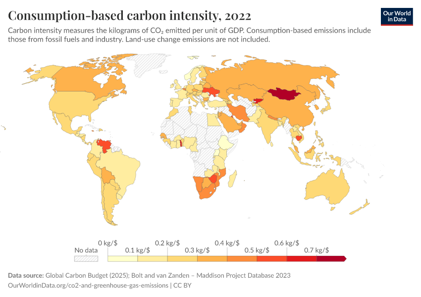 A thumbnail of the "Consumption-based carbon intensity" chart
