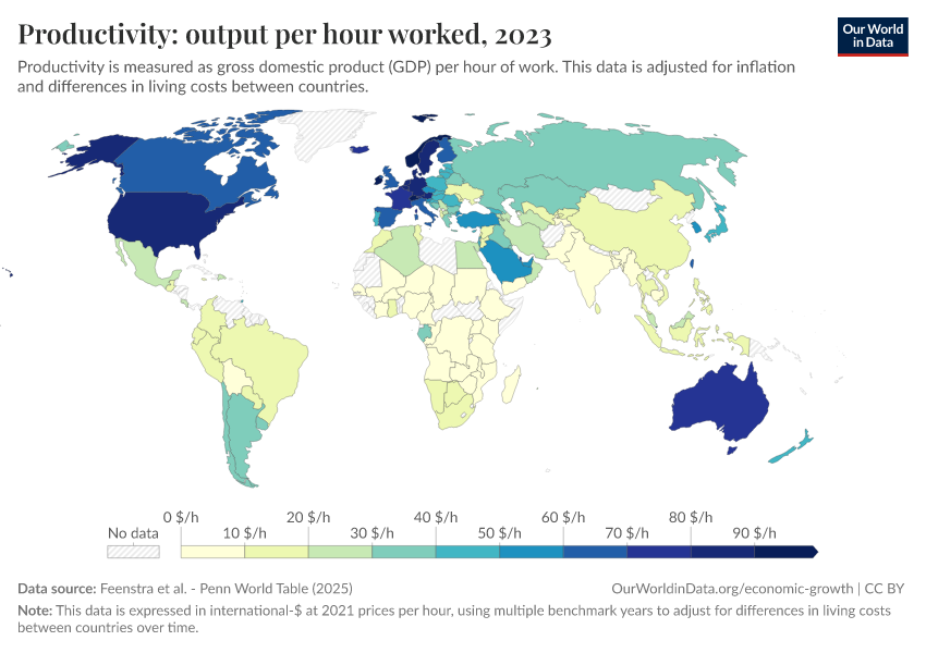 A thumbnail of the "Productivity: output per hour worked" chart